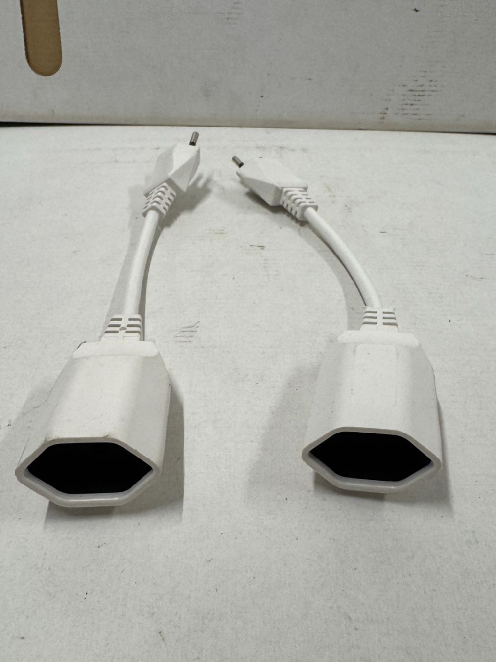 Kabel: 2x Adapter Kabel / Stromkabel, weiss (C346) – Neu (gemäss Beschreibung) aus Däniken SO von Profog1