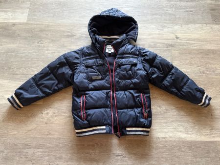 Winterjacke von Salt and Pepper, blau, Bagger, Grösse 128
