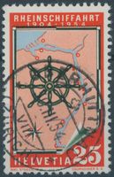1954 - Werbemarke - Rheinschiffahrt - Voll - Oberhittnau ZH