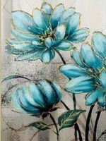 Diamant Painting 3 blaue Blumen 30x40cm