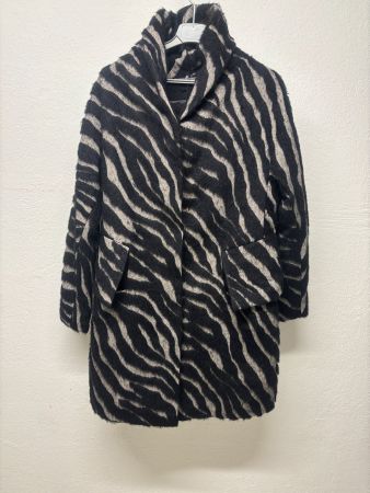 Trendiger Wintermantel mit Zebra-Muster Gr36!Neu Preis 698fr