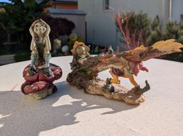 Dekorative Waldwichtel-Figuren, 2-teilig, Top Zustand!