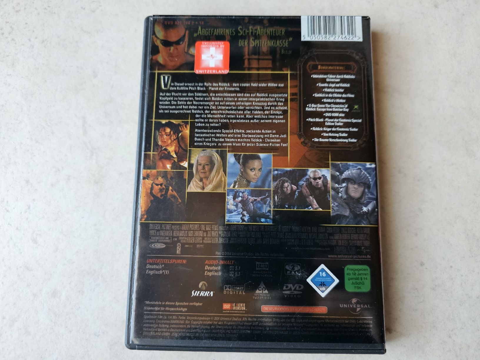 Tutti i DVDs: Riddick  -  Chroniken eines Kriegers – Usato da Schneisingen venduto da backstore24 1