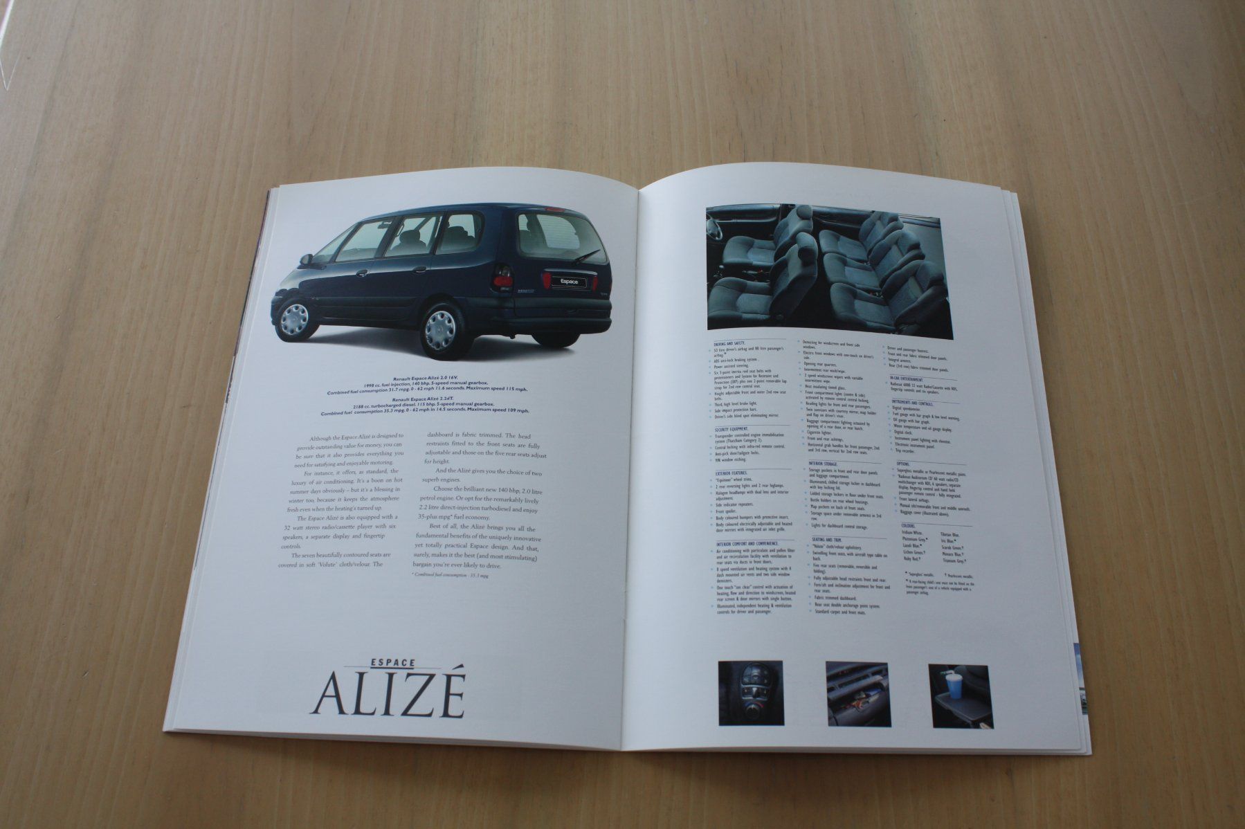 Renault Documenti: Renault Espace - Original Prospekt - 3/1999 – Usato da Wikon venduto da erwin400 8
