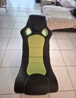 Gaming Sessel mit Soundsystem schwarz grün guter Zustand