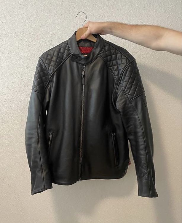 Leder Jacke Motorradjacke Mit Protektoren Gebraucht Neuwertige