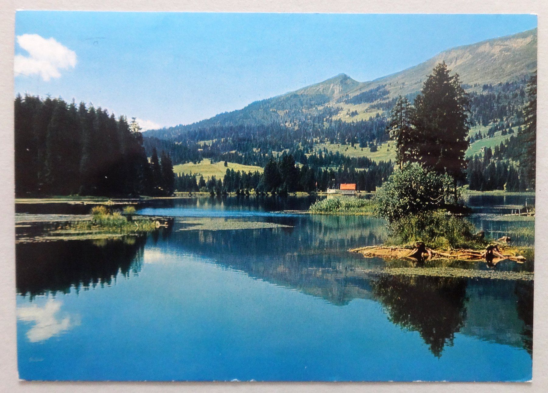 Cartoline postali: Lenzerheide-Valbella, Heidsee mit Crap la Pala – Usato da Fétigny venduto da Billy2miny