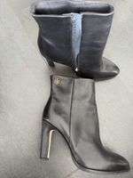 Stiefeletten Leder Schwarz Grösse 40 Tommy Hilfiger