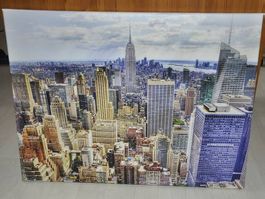 Leinwandbild New York Skyline 60x45cm - Top Zustand!