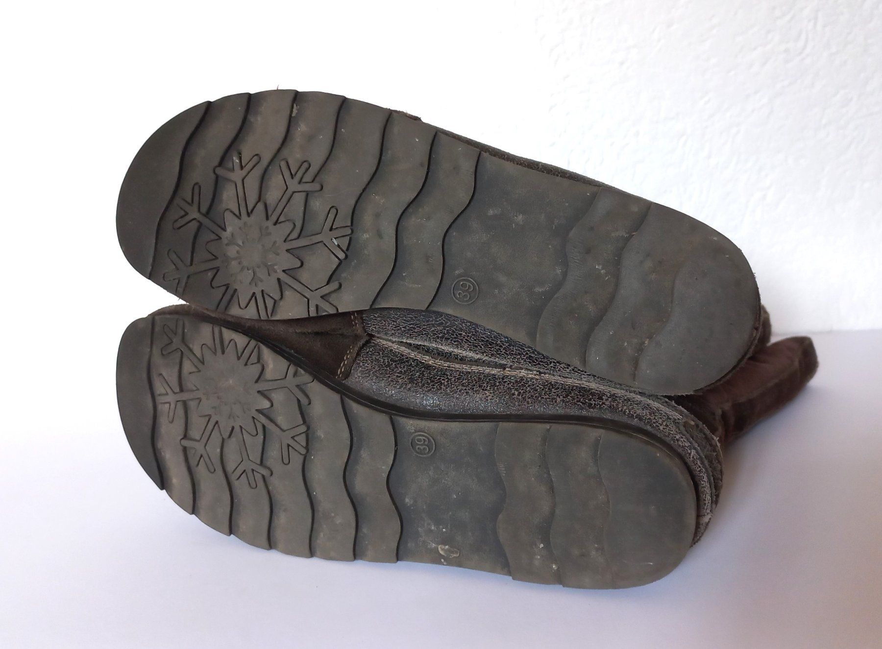 Scarpe da donna: Winterschuhe Leder/Wildleder Gr. 39 – Usato da Bévilard venduto da belkin 5