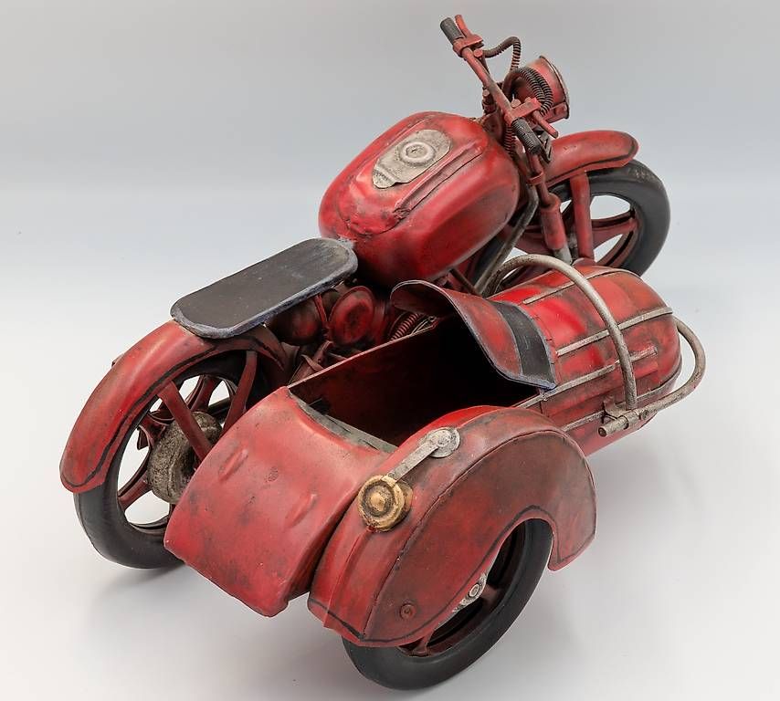 Modellbausätze & Standmodelle: Metal Vintage Motorcycle avec Sidecar – Gebraucht aus Torny le Grand von cla_w6np 3