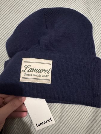 Lamarel Beanie Navy Blue New with Tags One Size