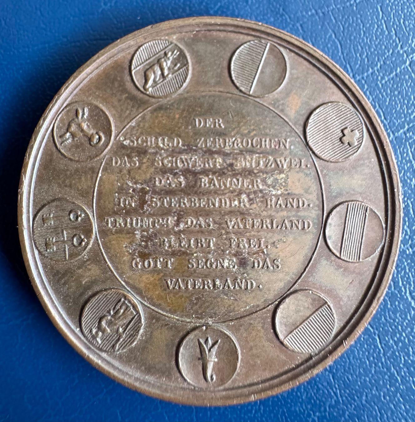 Medaglie: Eidgenossisches Freischiessen 1844 Basel Bronze Medaille – Usato da Ebikon venduto da Dmasterx 1