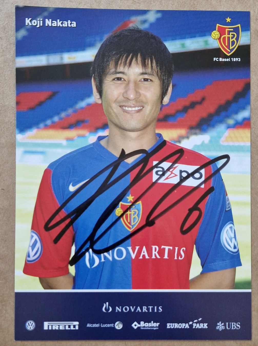 Autografi: Koji Nakata - FC Basel 2007/08 – Usato da Menziken venduto da Autogramme