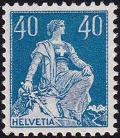1921, Helvetia mit Schwert Nr. 156, postfr.**, fehlerfrei.