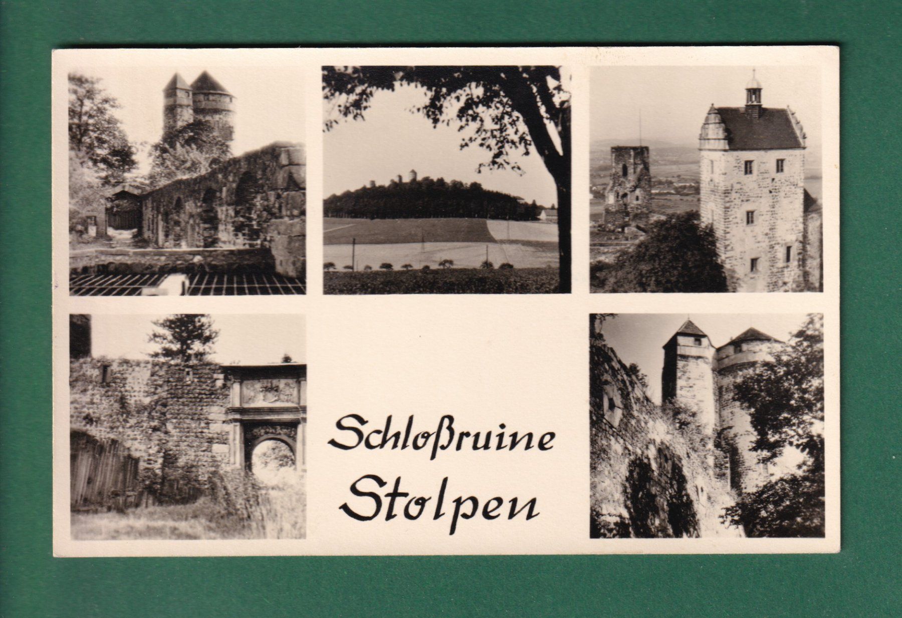 Cartoline postali: Schlossruine STOLPEN - 5 Bilder – Usato da Pully venduto da nicecards-shop