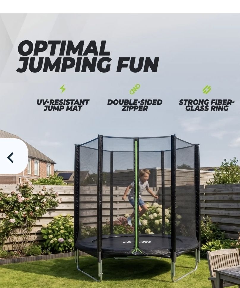 Trampolini: Grosser Gartentrampolin mit Netz, 305 cm, inkl. Leiter – Nuovo e nell'imballaggio originale da Valens venduto da Limaj 4
