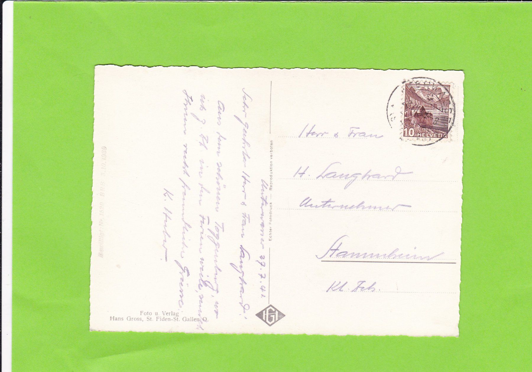 Cartoline postali: Unterwasser-Toggenburg – Usato da St. Peterzell venduto da neckertal 1