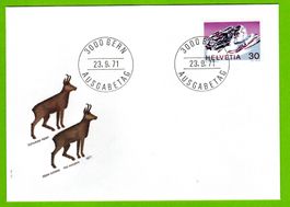 1971 FDC Schweizer Alpen Piz Palü SBK 28.--