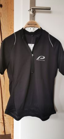 Schwarzes Velotrikot, Grösse 42