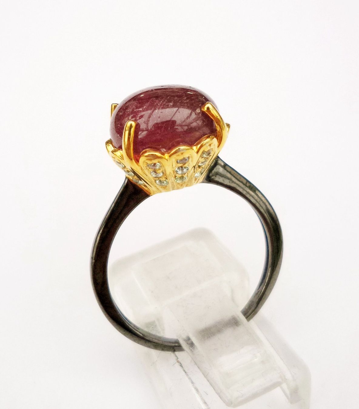 Bagues: Rubin cabochon Silber Ring – Neuf (Voir description) à Zürich par Benedikt21 4