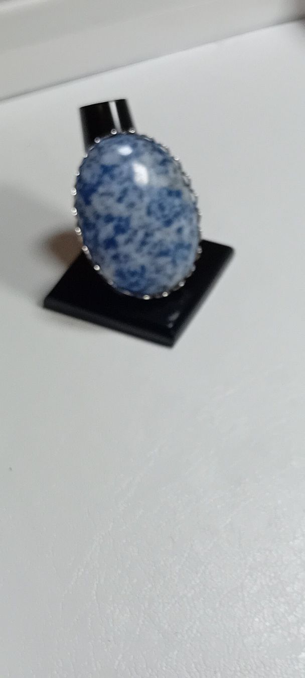 Anelli: ring antiksilber platered oval mit sodalit – Nuovo (secondo la descrizione) da Basel venduto da bij_5hqd 4