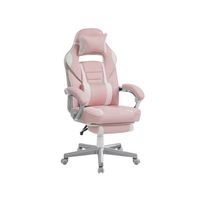 Gamingstuhl mit Kopfstütze Fussstütze ergonomisch ROVARO