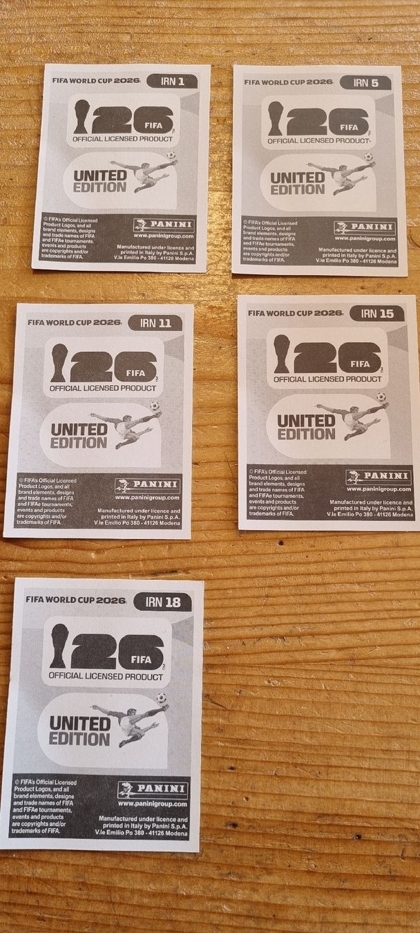 Panini Sammelbilder & Trading cards: Panini IRN – Neu (gemäss Beschreibung) aus Tenniken von Bi