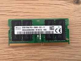SK Hynix DDR4 RAM 32GB 2Rx8 PC4-2666V - SE1 - 11