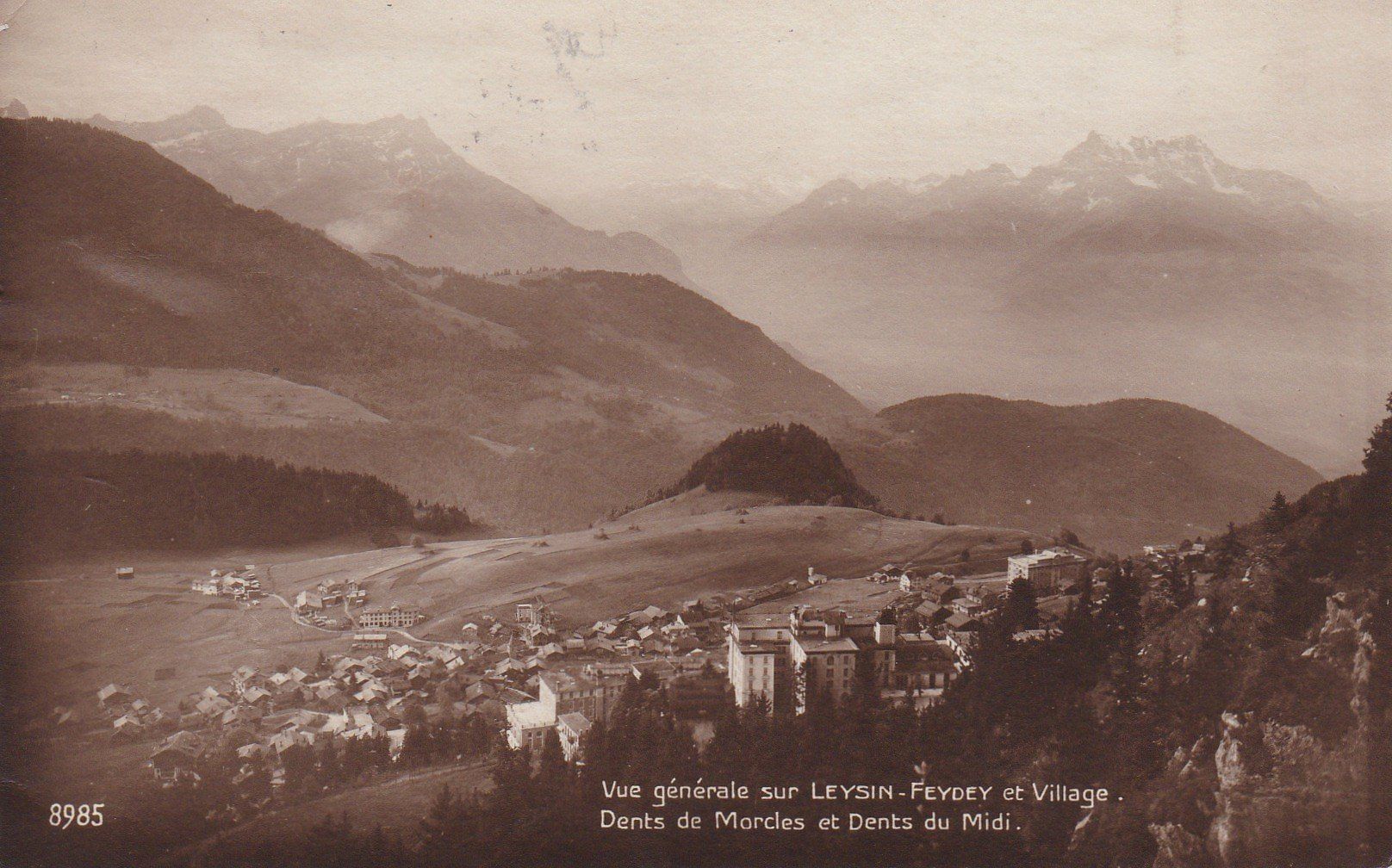 Cartoline postali: AK - Leysin-Fexdex - gel. 12.2.1924 – Usato da Fribourg venduto da schnalla92