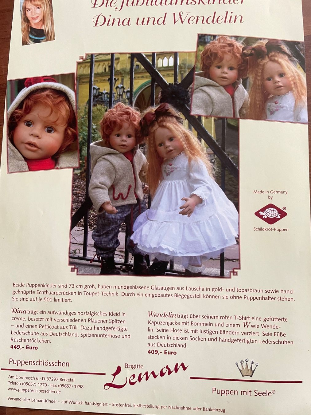 Bambole: Puppenkinder Dina und Wendelin – Usato da Malters venduto da canterburri 5