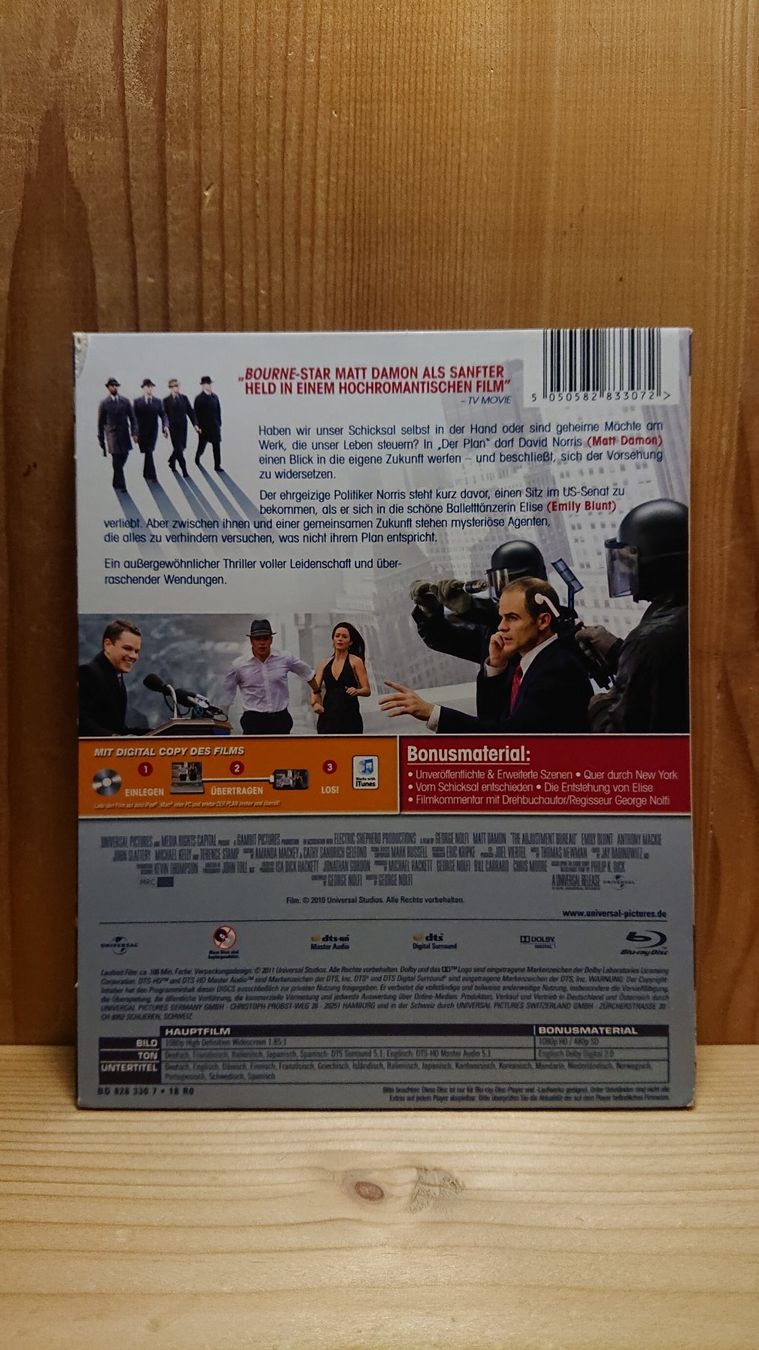 Alle DVDs: DER PLAN Blu-Ray mit Matt Damon – Gebraucht aus Wilderswil von Exebub 1