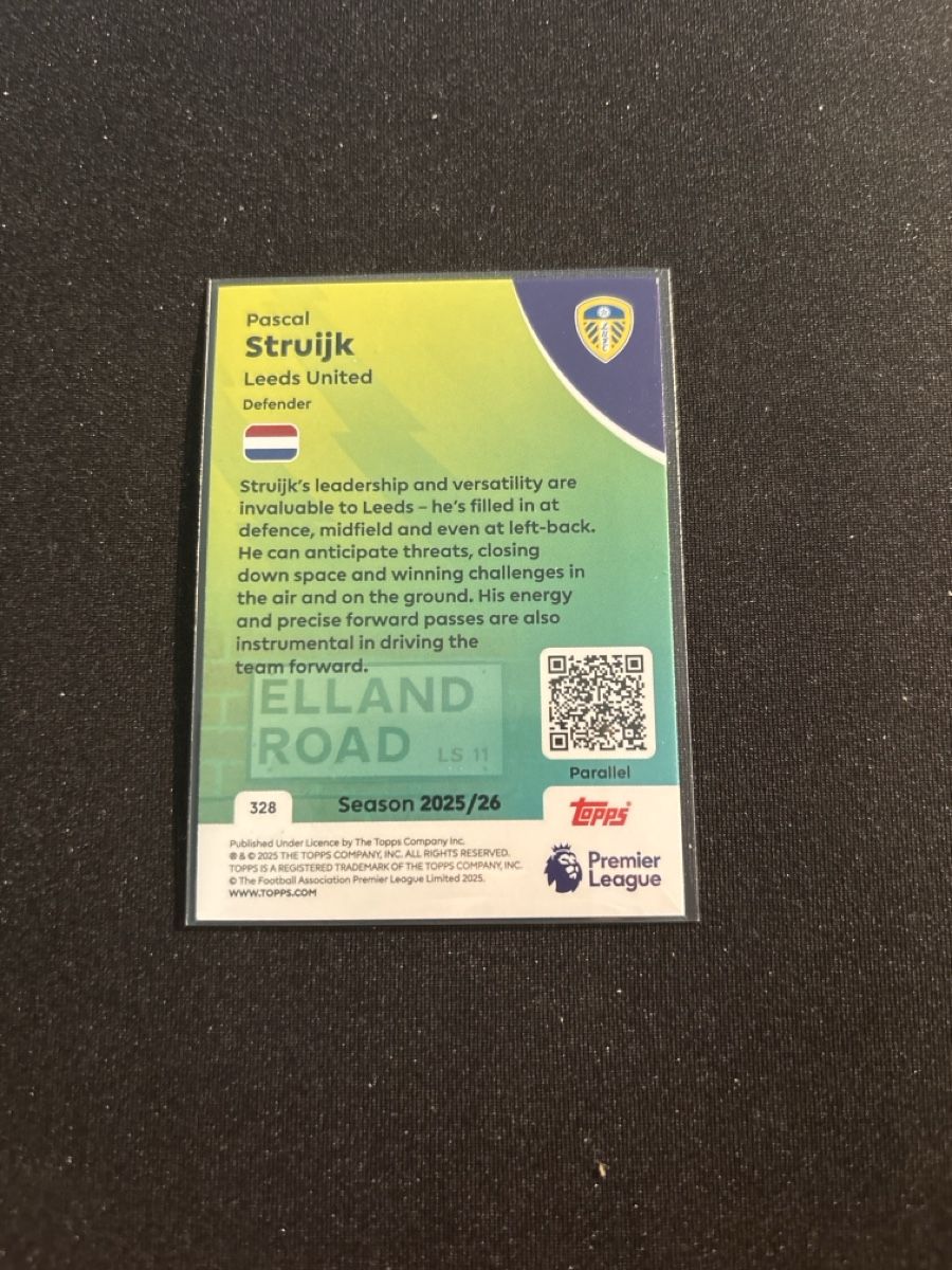 Topps Carte collezionabili: Topps - Premier League - Pascal Struijk - Leeds United – Usato da Kaiseraugst venduto da Baum_12 1