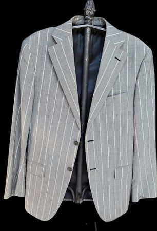 Completo uomo Canali TG 48 IT, gessato grigio. Ottimo stato.