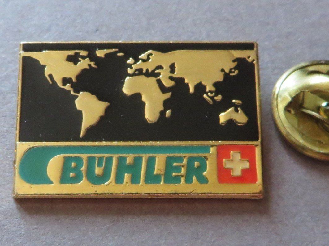 Placchette & Badge: PIN SCHWEIZ FIRMA BÜHLER – Usato da Neuhausen venduto da luckimucki