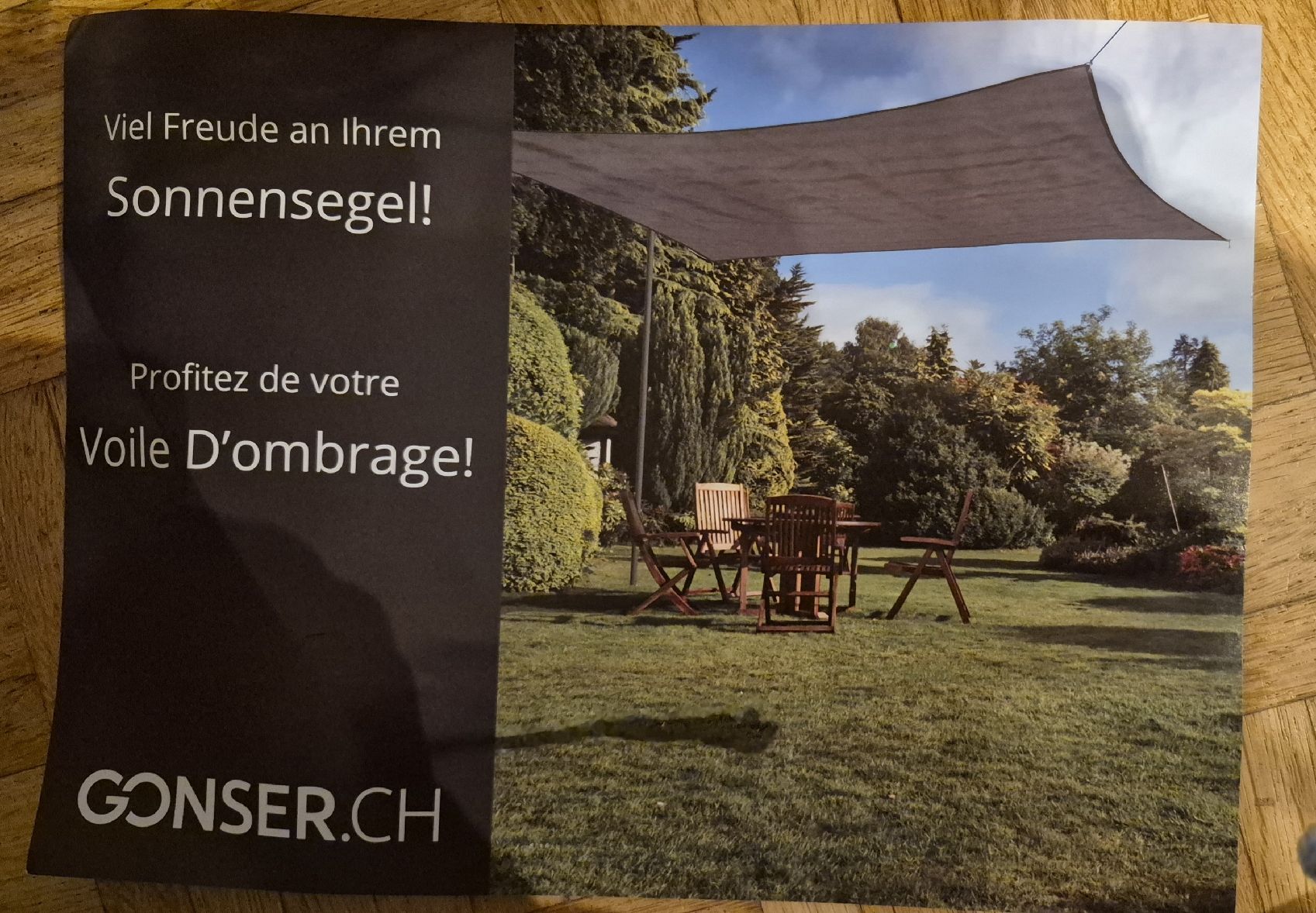 Gonser Tende da sole: Sonnensegel – Nuovo (secondo la descrizione) da Hochdorf venduto da luna36
