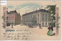 Gruss aus Herisau - Hotel de Lion - Litho