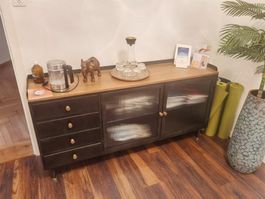 Sideboard "industrial" aus anthrazitgrauem Metall