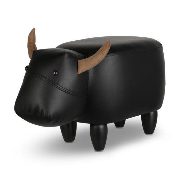 Hocker: Kinderhocker Zoosy Kuh "Nero" Schwarz – Neu und originalverpackt aus Mägenwil von InvenoAG