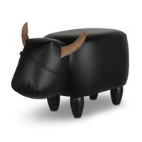 Kinderhocker Zoosy Kuh "Nero" Schwarz