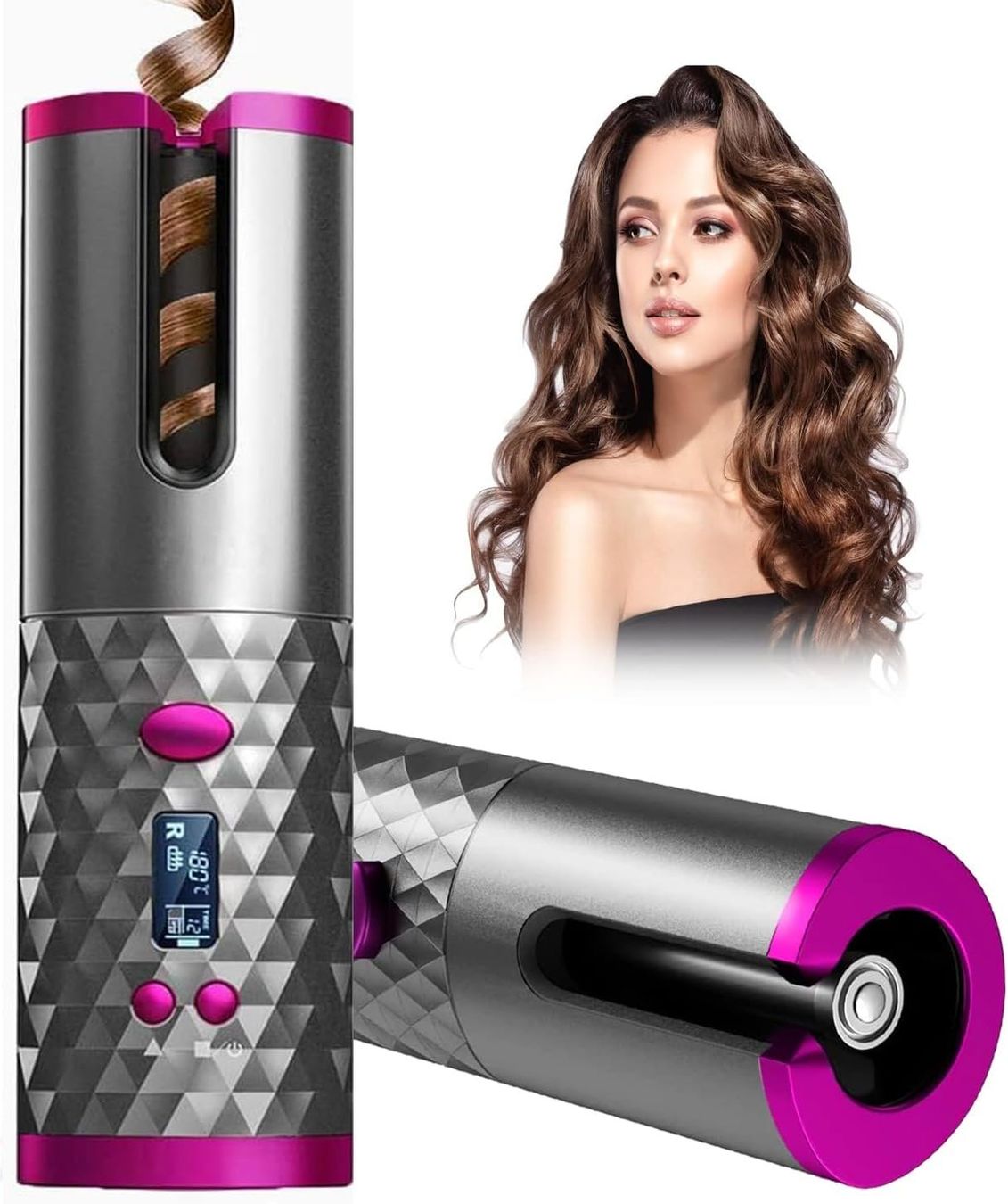 Piastre & Arricciacapelli: Lockenstab Schnurlos Automatischer Tragbare USB Aufladen – Nuovo (secondo la descrizione) da Thun venduto da onlino 3