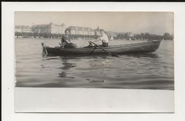 AK ca 1930 Ruderboot Ausfahrt auf dem Zürichsee 😍
