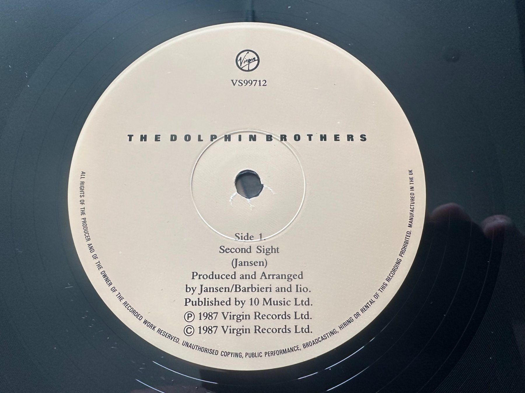 Dischi in vinile: THE DOLPHIN BROTHERS 12 SECOND SIGHT – Usato da Sion venduto da jaipur1401 2