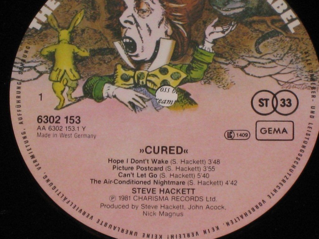 Vinyles: LP - STEVE HACKETT - CURED – D'occasion à Steckborn par Quo7 1