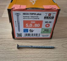 HECO TOPIX-plus Senkkopf Schrauben 5x80mm Inox 180Stk