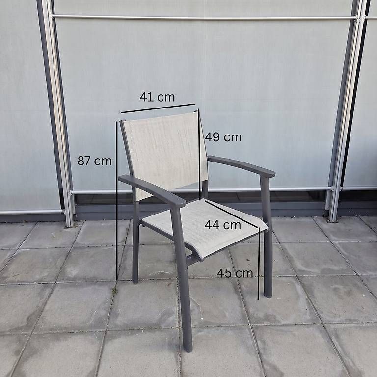 Set di tavolo e panche: Garten-Sitzgruppe mit 4 Stühlen, anthrazit – Usato da Altdorf UR venduto da mic_5vck 3