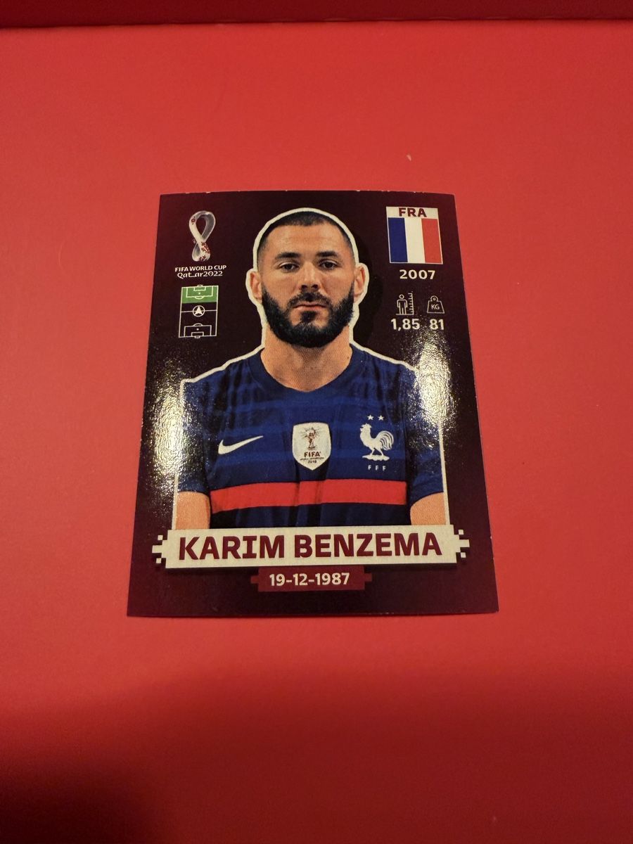 Panini Carte collezionabili: Benzema panini Oryx 2022 – Usato da Treyvaux venduto da goali1fcea