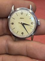 Alpina Herrenuhr Handaufzug 34 mm Vintage läuft 