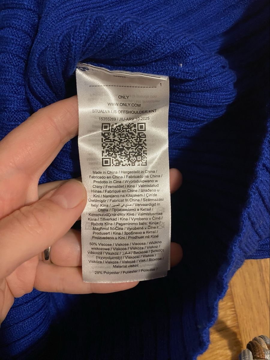 Only Maglioni & Felpe: ONLY Off-Shoulder Pullover royalblau, Gr. XS, neu – Nuovo (secondo la descrizione) da Zürich venduto da Mariaov 2