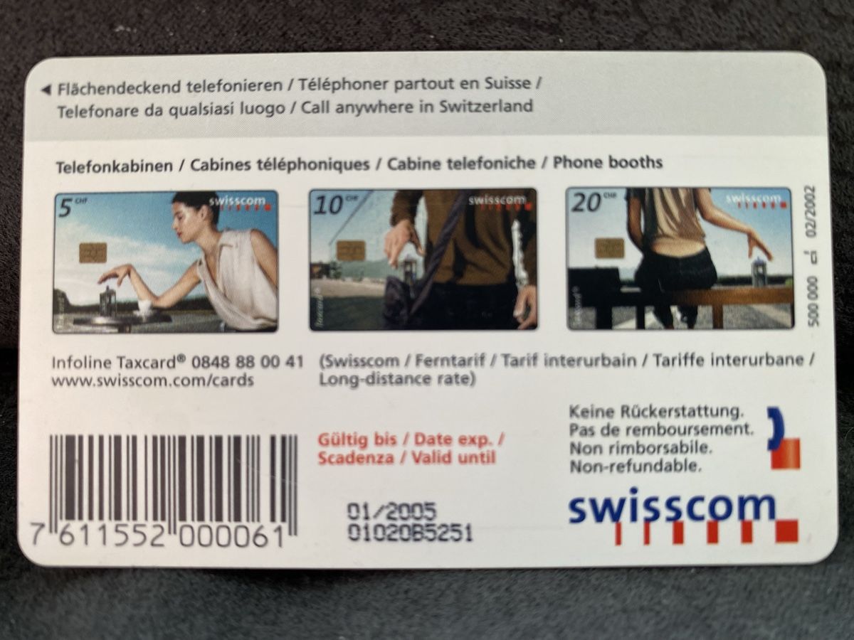 Schede telefoniche: Taxcard S2 – Usato da Lausanne venduto da babacard10 1